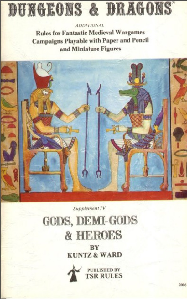19. Robert Kuntz and James Ward  – Supplement IV – Gods, Demi-Gods & Heroes&nbsp;(1976)