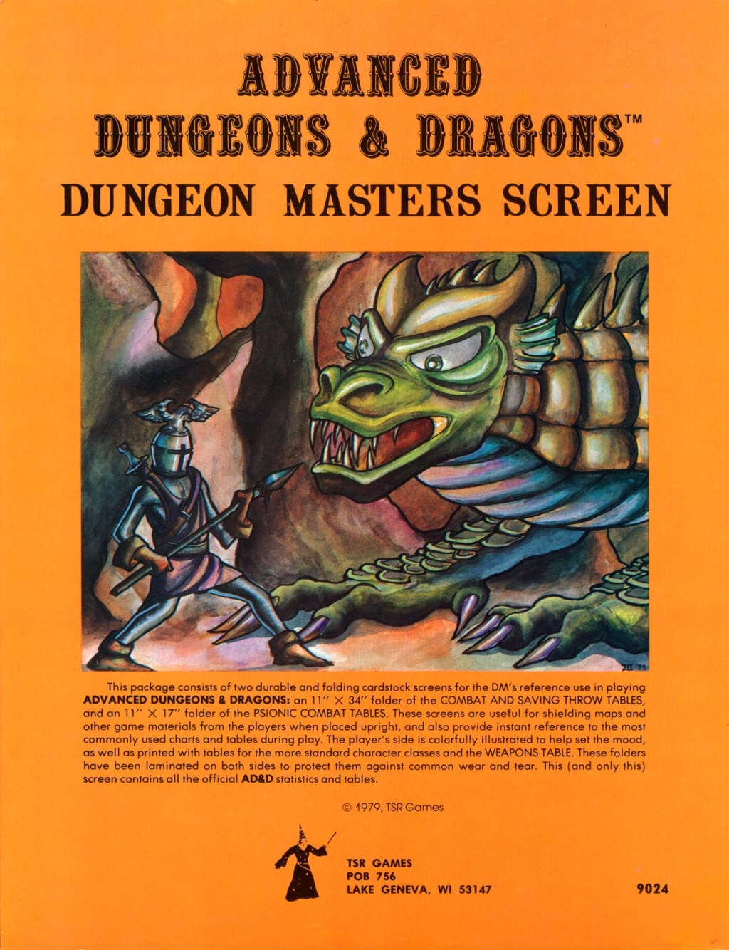 72. TSR – Dungeon Masters Screen&nbsp;(1979)
