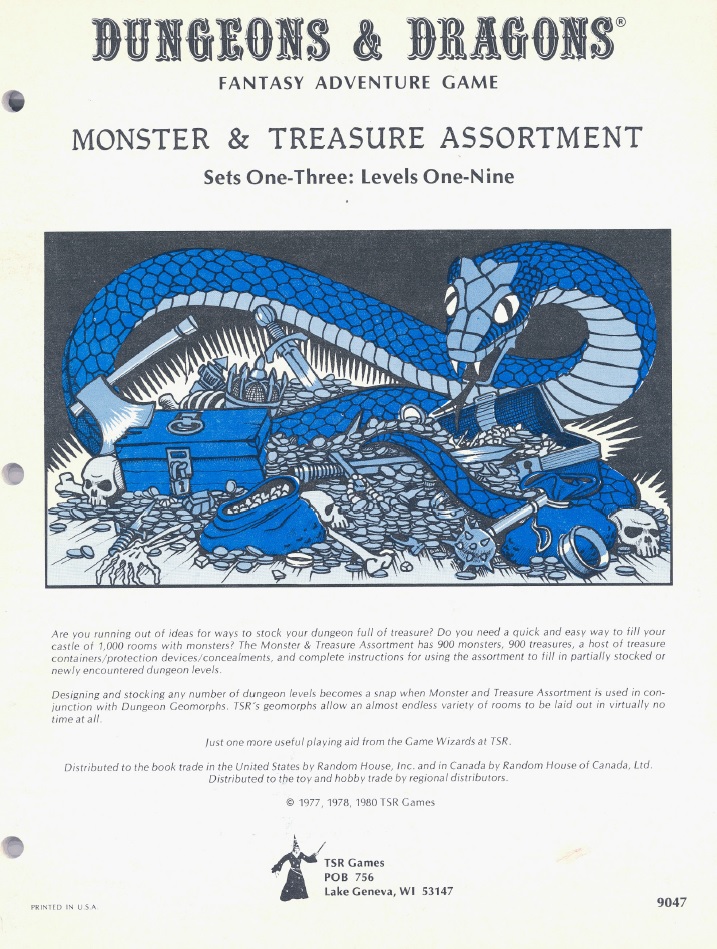 97. TSR – Monster and Treasure Assortment 1-3&nbsp;(1980)