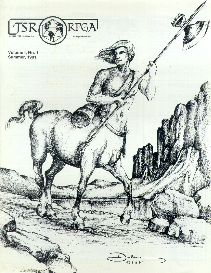 128. TSR/RPGA – Polyhedron #1 (Summer&nbsp;1981)