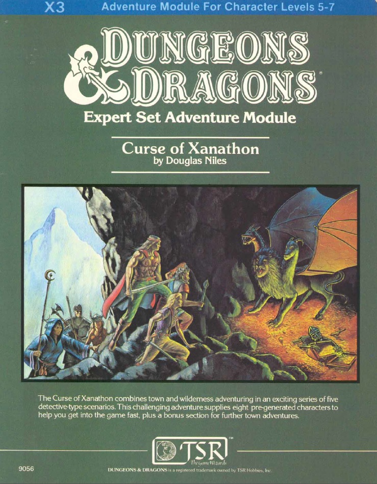 180. Douglas Niles – X3: Curse of Xanathon&nbsp;(1982)