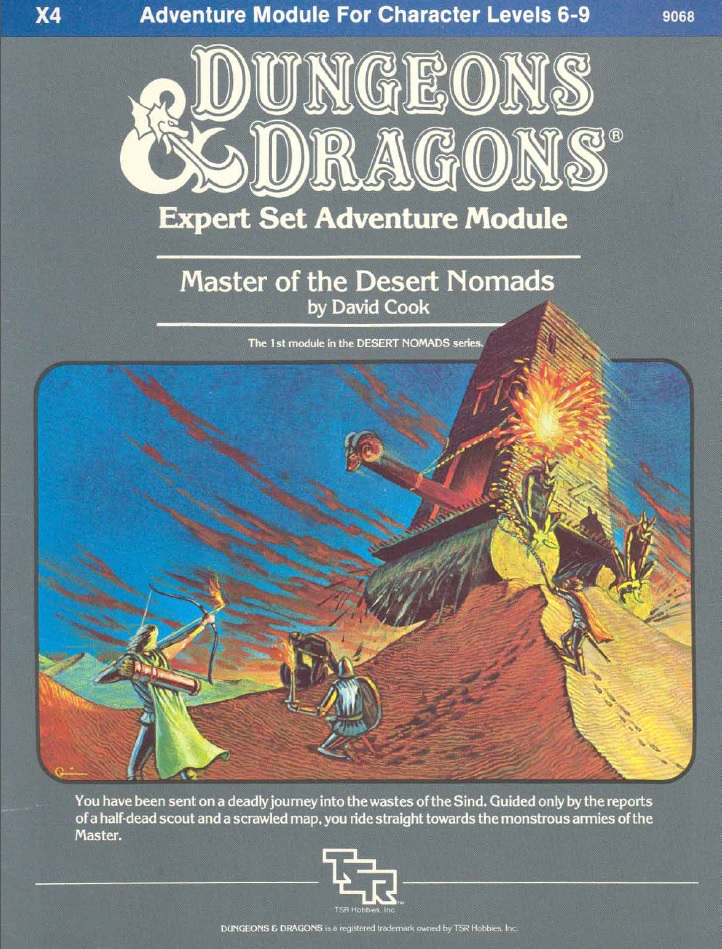 217. David Cook – X4: Master of the Desert Nomads&nbsp;(1983)