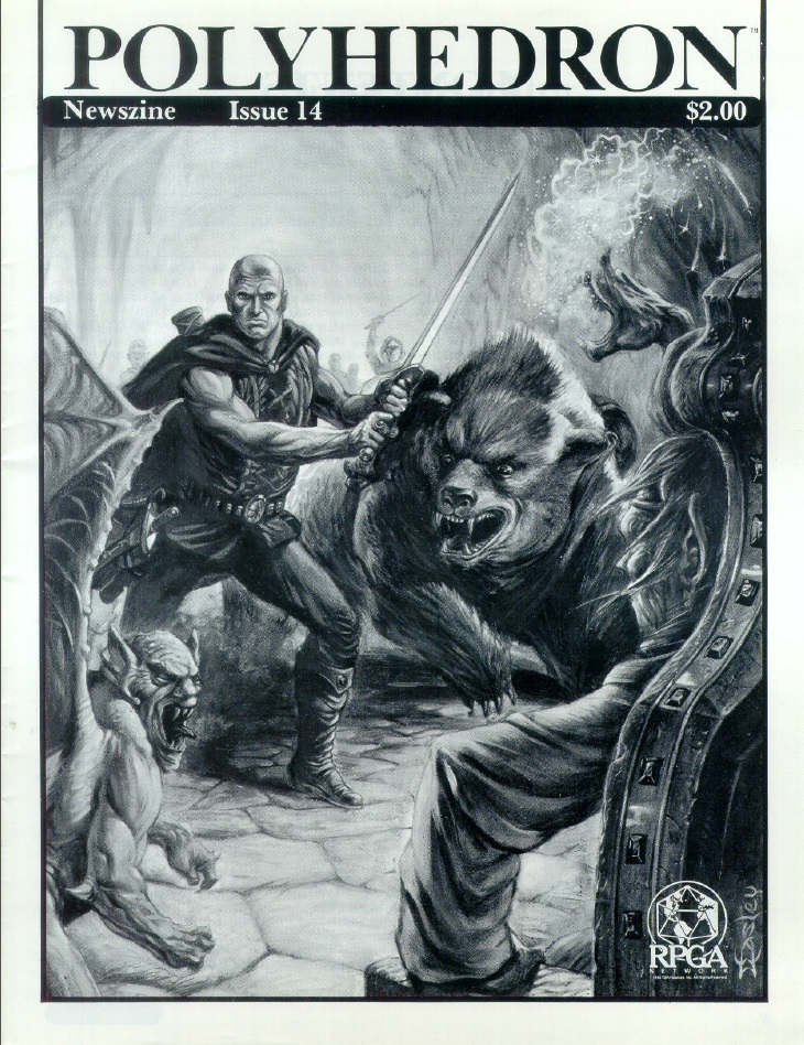 Tsr Rpga 237. TSR/RPGA – Polyhedron #14 (October 1983) – The History of D&D