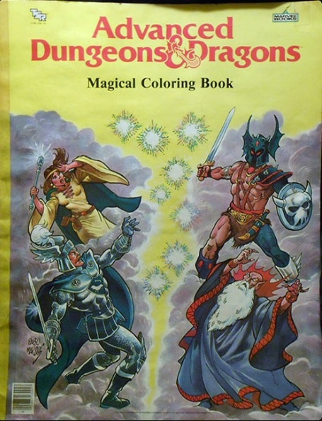 272. Cover by Pablo Marcos –  Advanced Dungeons and Dragons – Magical Coloring Book&nbsp;(1983)