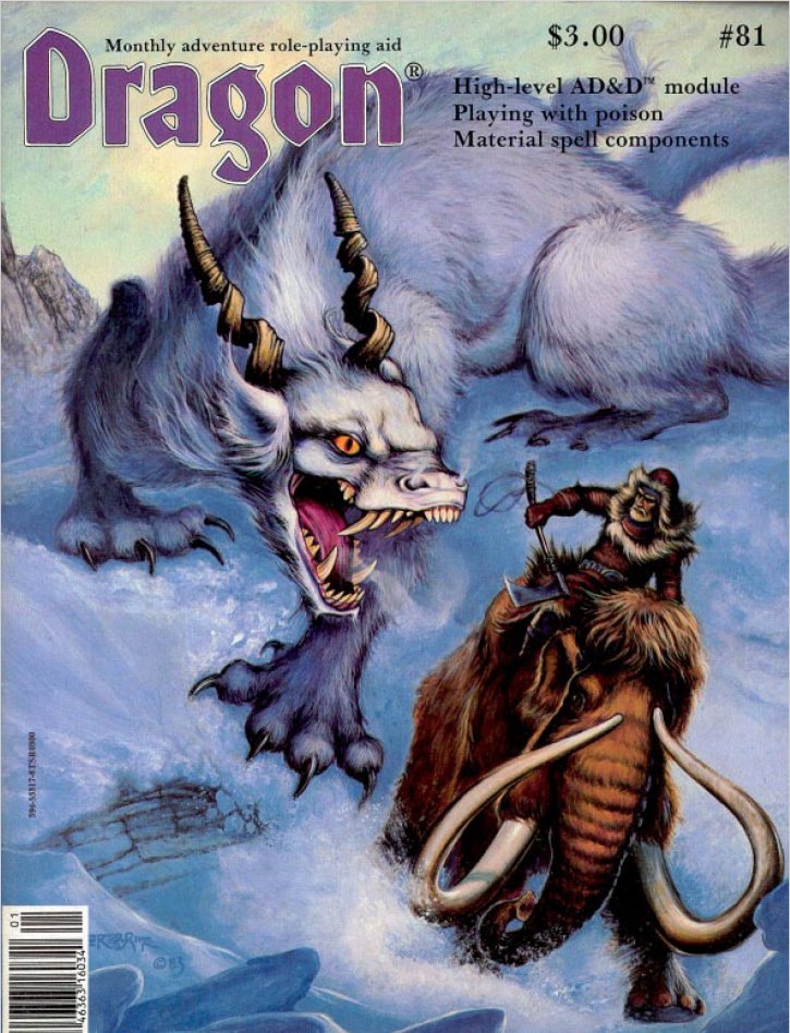 275. Various Authors – Dragon #81 (January&nbsp;1984)