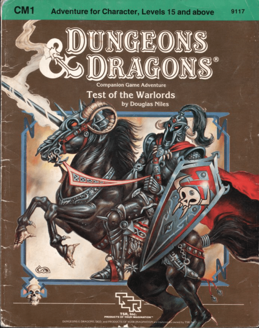 293. Douglas Niles – CM1: Test of the Warlords&nbsp;(1984)