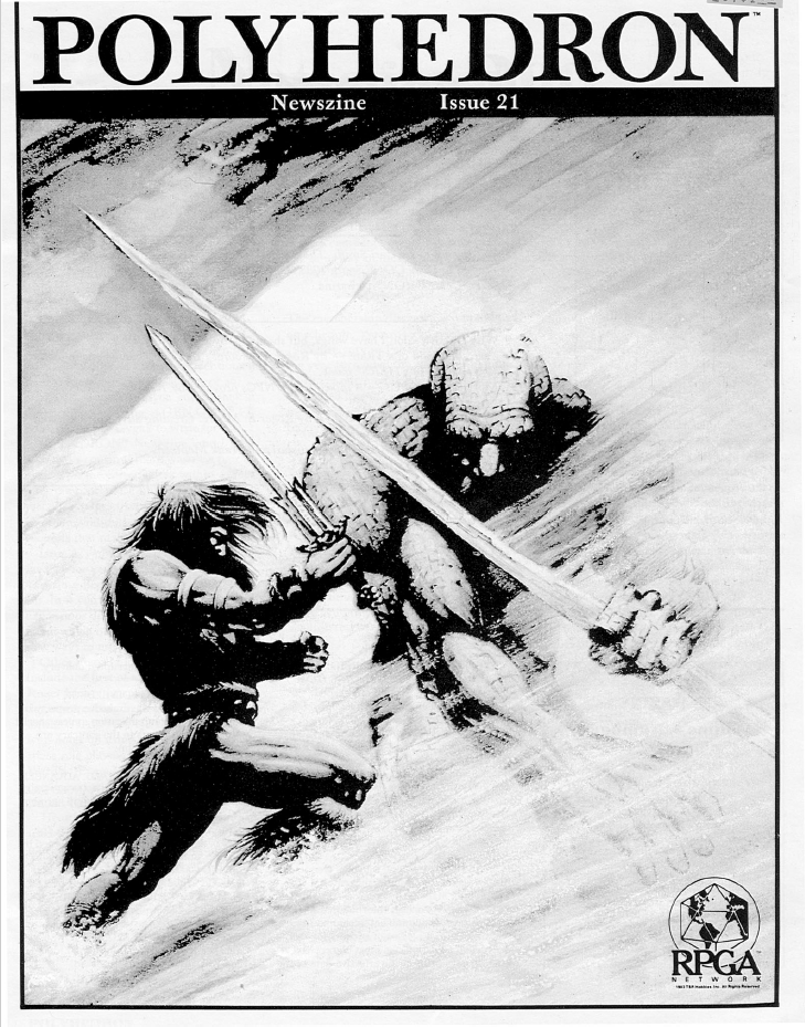 360. RPGA – Polyhedron #21 (January&nbsp;1985)