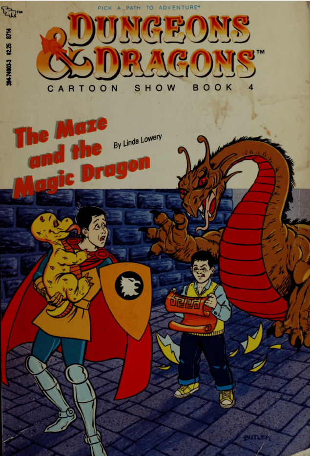 368. Linda Lowery –  Cartoon Show Book 4: The Maze and the Magic Dragon&nbsp;(1985)