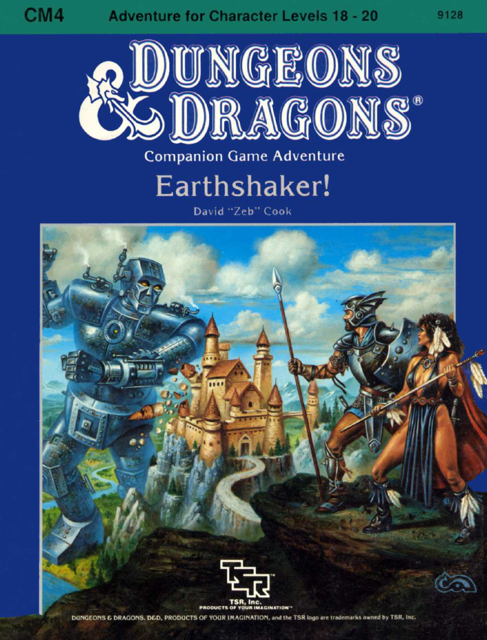 379. David “Zeb” Cook – CM4: Earthshaker!&nbsp;(1985)