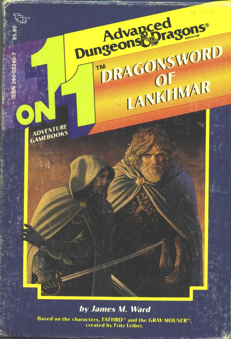 453. James M. Ward – 1 on 1 Adventure Gamebooks #5: Dragonsword of Lankhmar&nbsp;(1986)