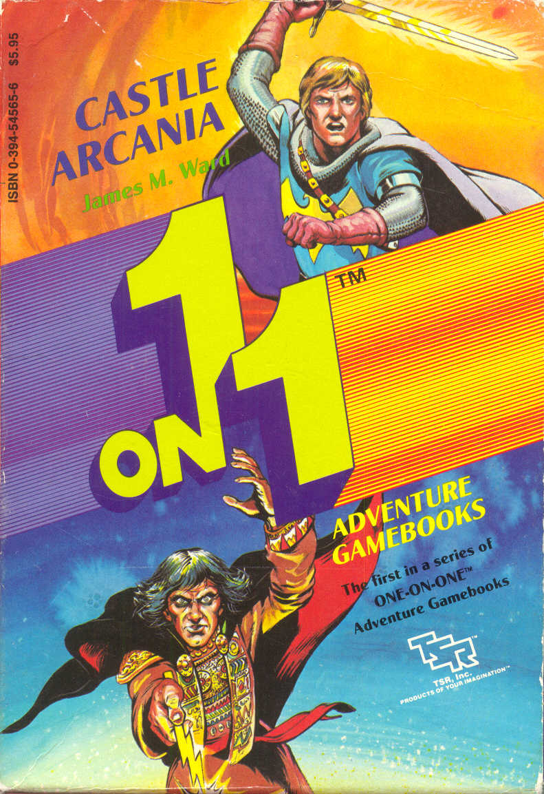 449. James M. Ward – 1 on 1 Adventure Gamebooks #1 – Castle Arcadia (April&nbsp;1985)
