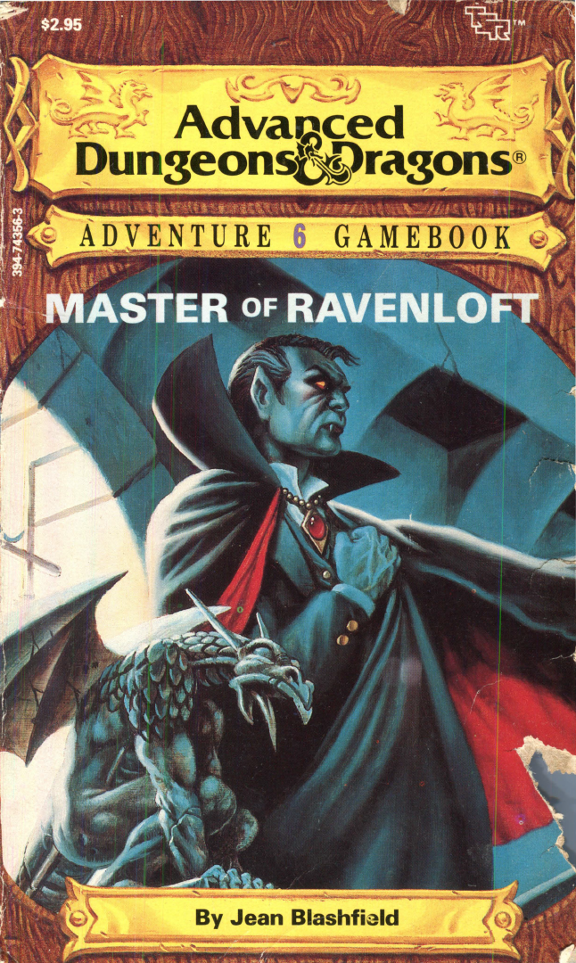 442. Jean Blashfield – Advanced Dungeons & Dragons Adventure Gamebook #6: Master of Ravenloft&nbsp;(1986)