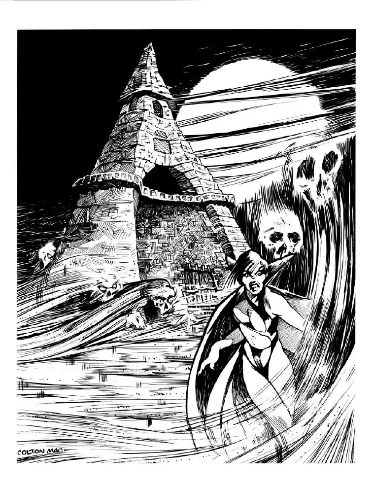 James C. McGonigle and Marcia Honz – Illustrations and Maps for CA2: Swords of Deceit&nbsp;(1986)