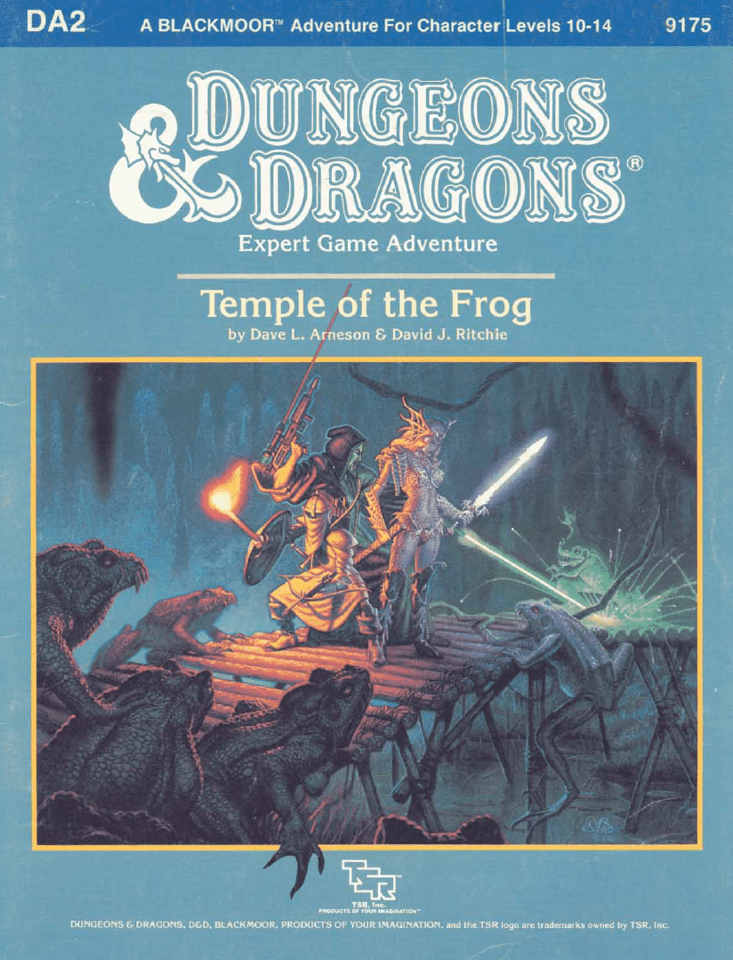 512. Dave L. Arneson and David J. Ritchie – DA2: Temple of the Frog&nbsp;(1987)