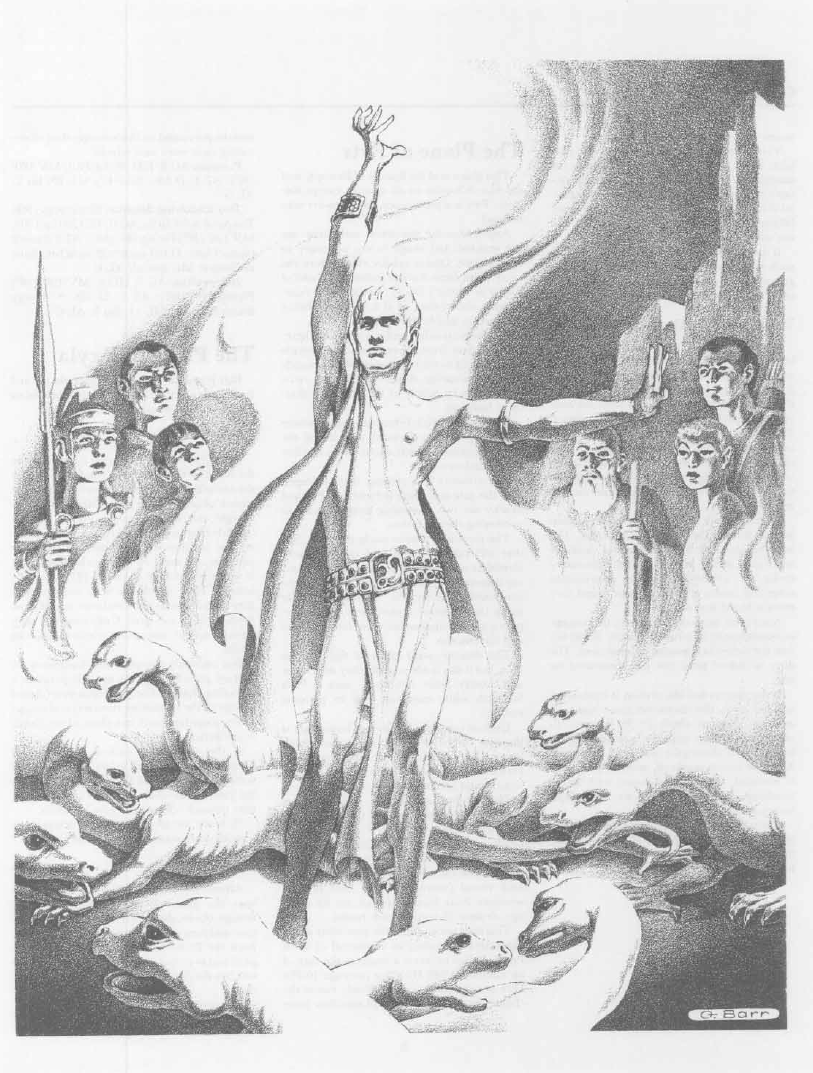 522.1. George Barr and others – Illustrations and map for  IM2: The Wrath of Olympus&nbsp;(1987)