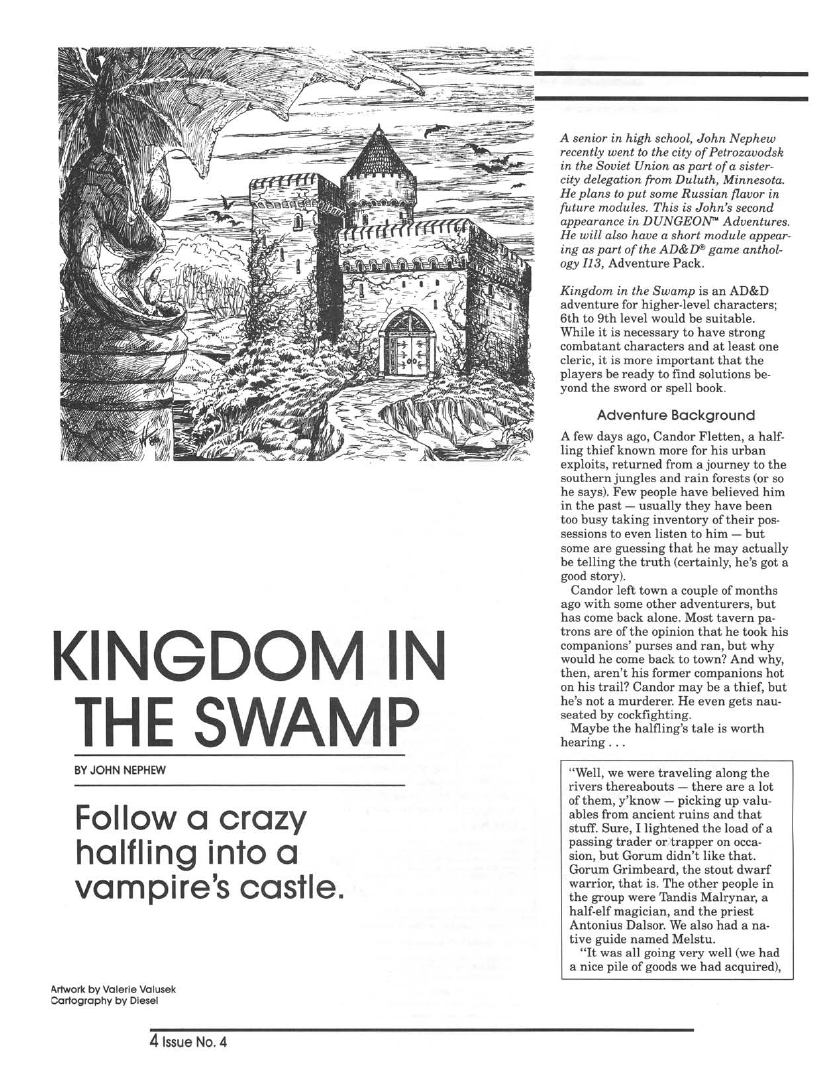 527.1. Various Authors – Adventures in Dungeon #4 (March/April&nbsp;1987)