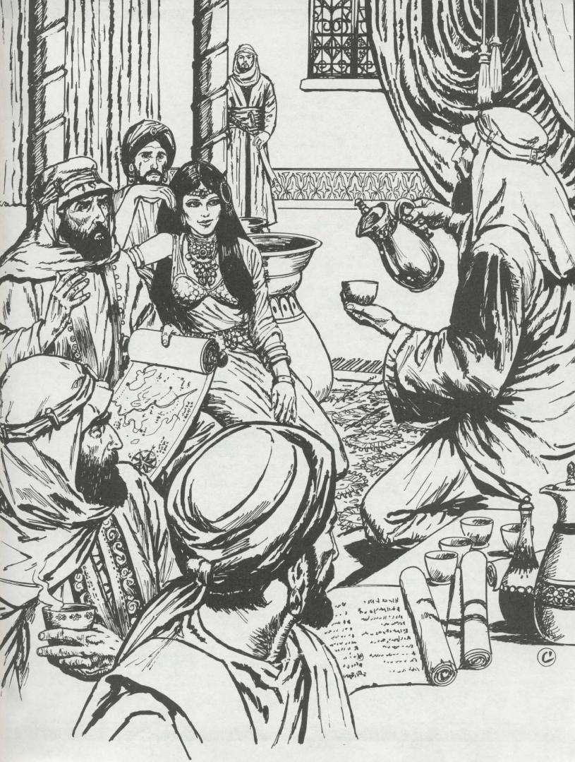 534.1. Doug Chaffe, Dennis Kauth and David C. Sutherland III – Illustrations and maps for GAZ2: The Emirates of Ylaruam&nbsp;(1987)