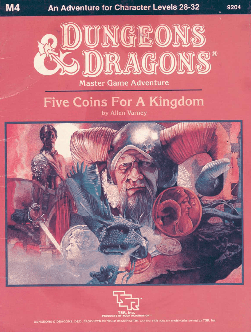 543. Allen Varney – M4: Five Coins for a Kingdom&nbsp;(1987)